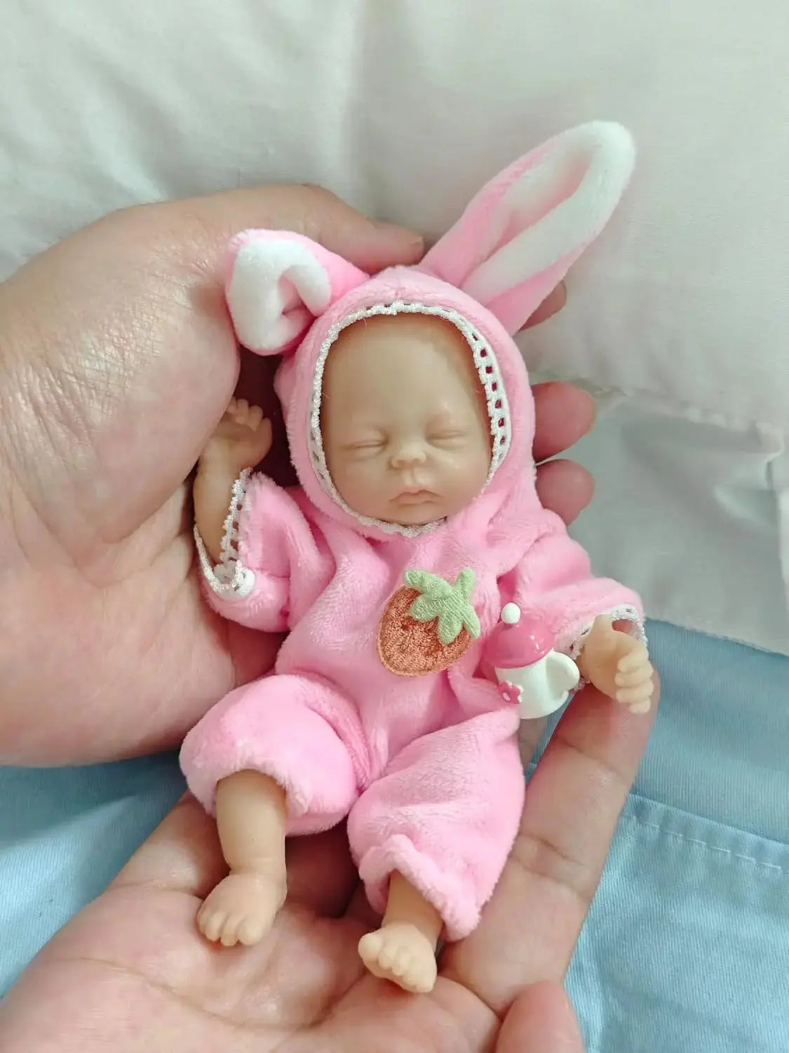 Image of Reborn Baby Dolls Reborn Baby Doll 5.5 Inch Silicone Full Body