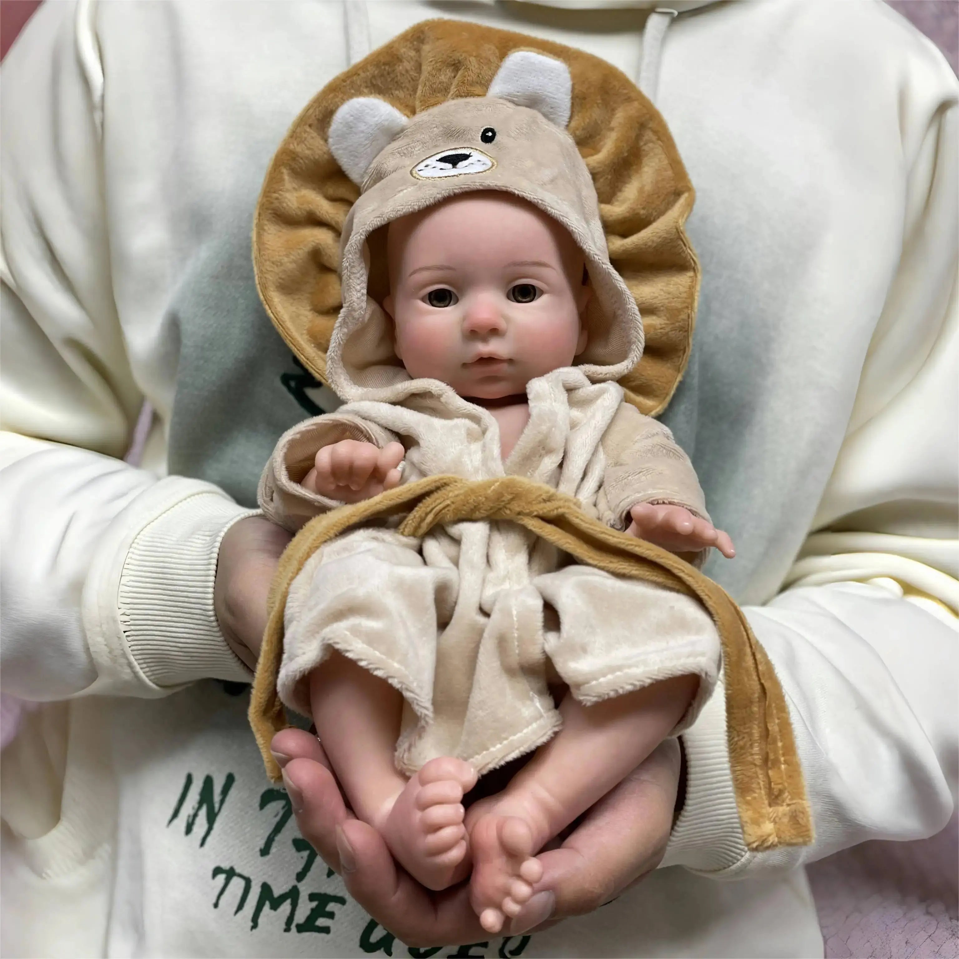 Image of Reborn Baby Dolls 13Inch All Silicone Girls Bebe Reborn Painted Full
