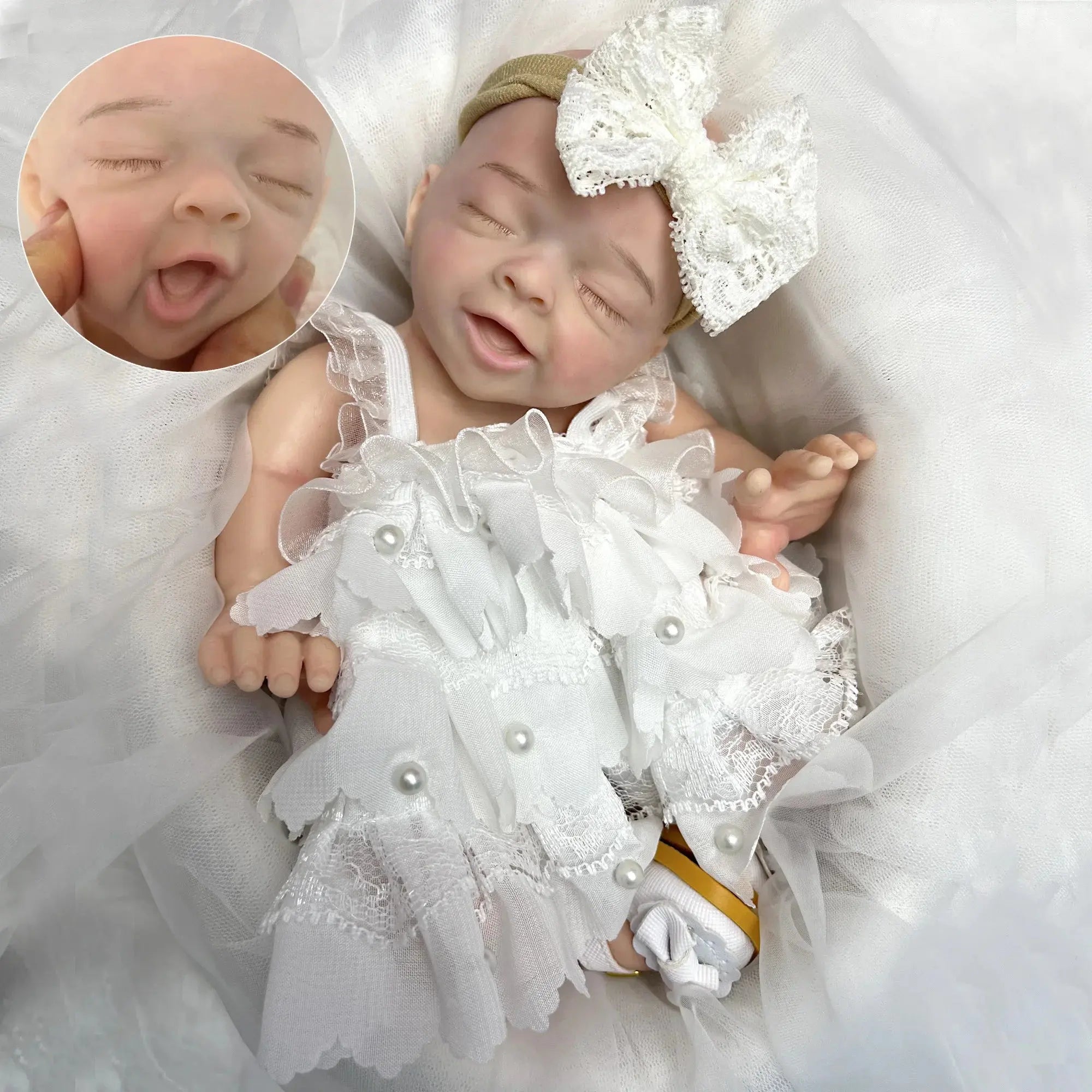 Image of Reborn Baby Dolls 25Cm Soft Solid Silicone Salia Bebe Reborn Girl