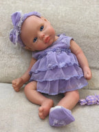 Image of Reborn Baby Dolls 13 Inch Full Body Soft Silicone Girl Reborn Doll