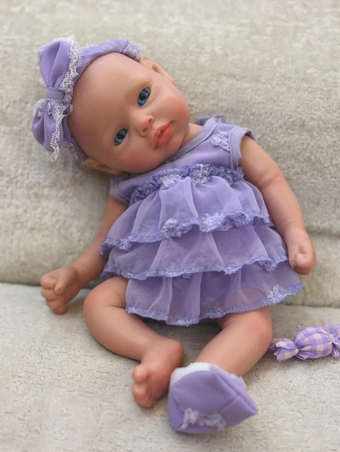 Image of Reborn Baby Dolls 13 Inch Full Body Soft Silicone Girl Reborn Doll
