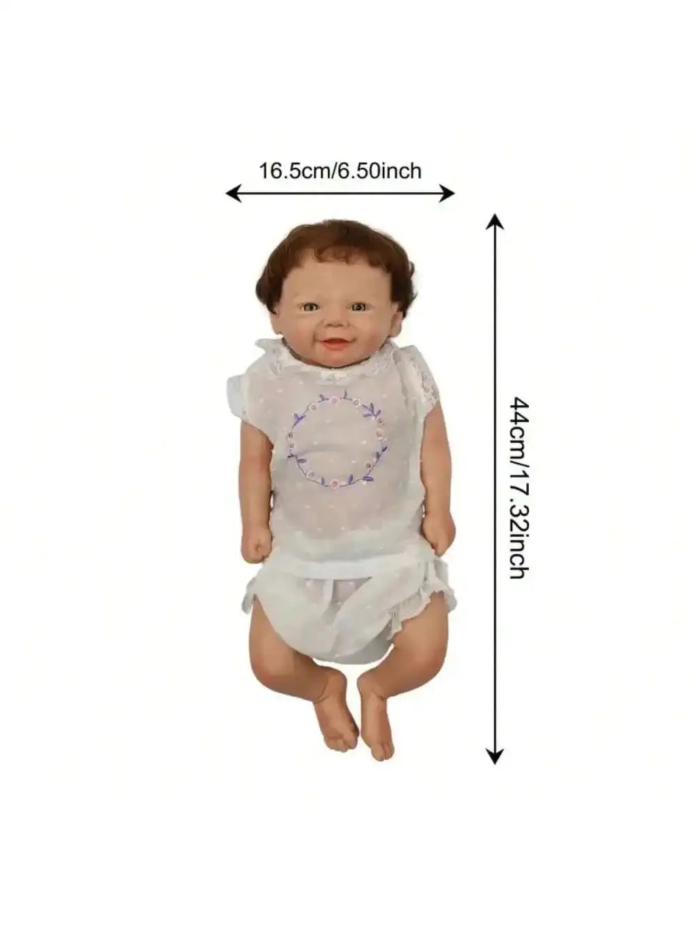 Image of Reborn Baby Dolls 18 Inch Vivienne Silicone Bebe Reborn Girl Handmade