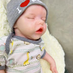 Image of Reborn Baby Dolls 17Inch Twins A Full Solid Silicone Bebe Reborn 3D