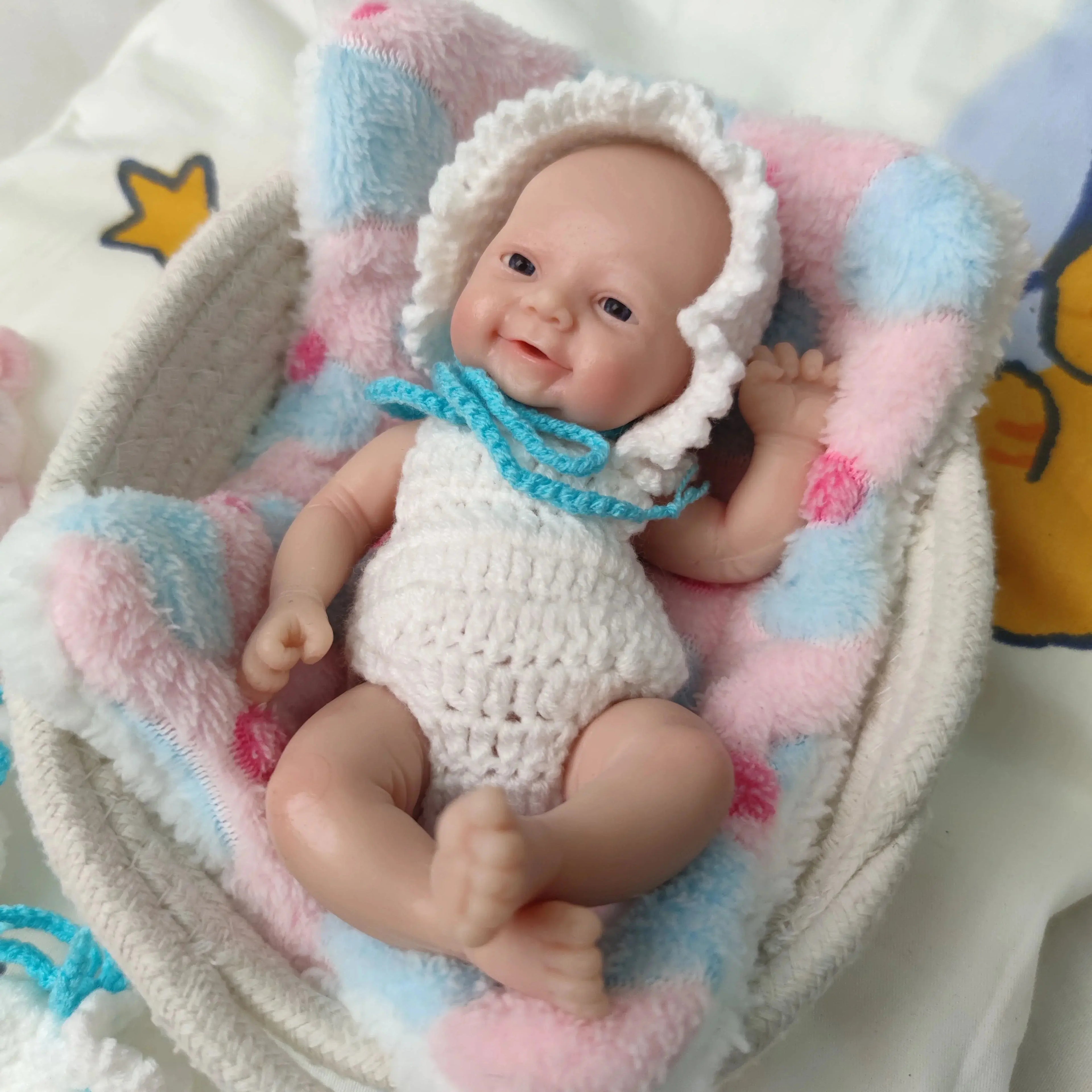 Image of Reborn Baby Dolls 7 Inch Full Body Silicone Mini Reborn Baby Doll