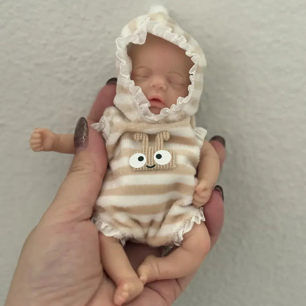Image of Reborn Baby Dolls Anjo Doll 15Cm Mini Full Body Soft Adorable