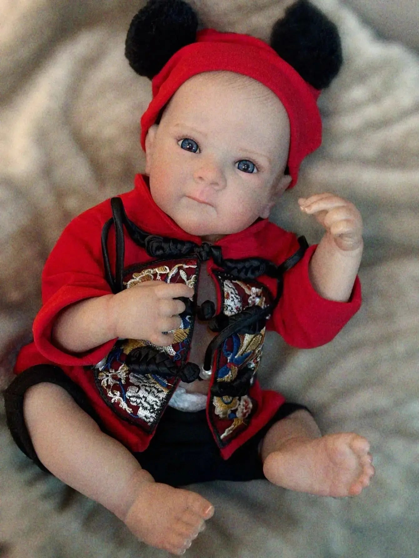 Image of Reborn Baby Dolls 18 Inch Bettie Girl Lifelike Bebe 3D Painted Skin