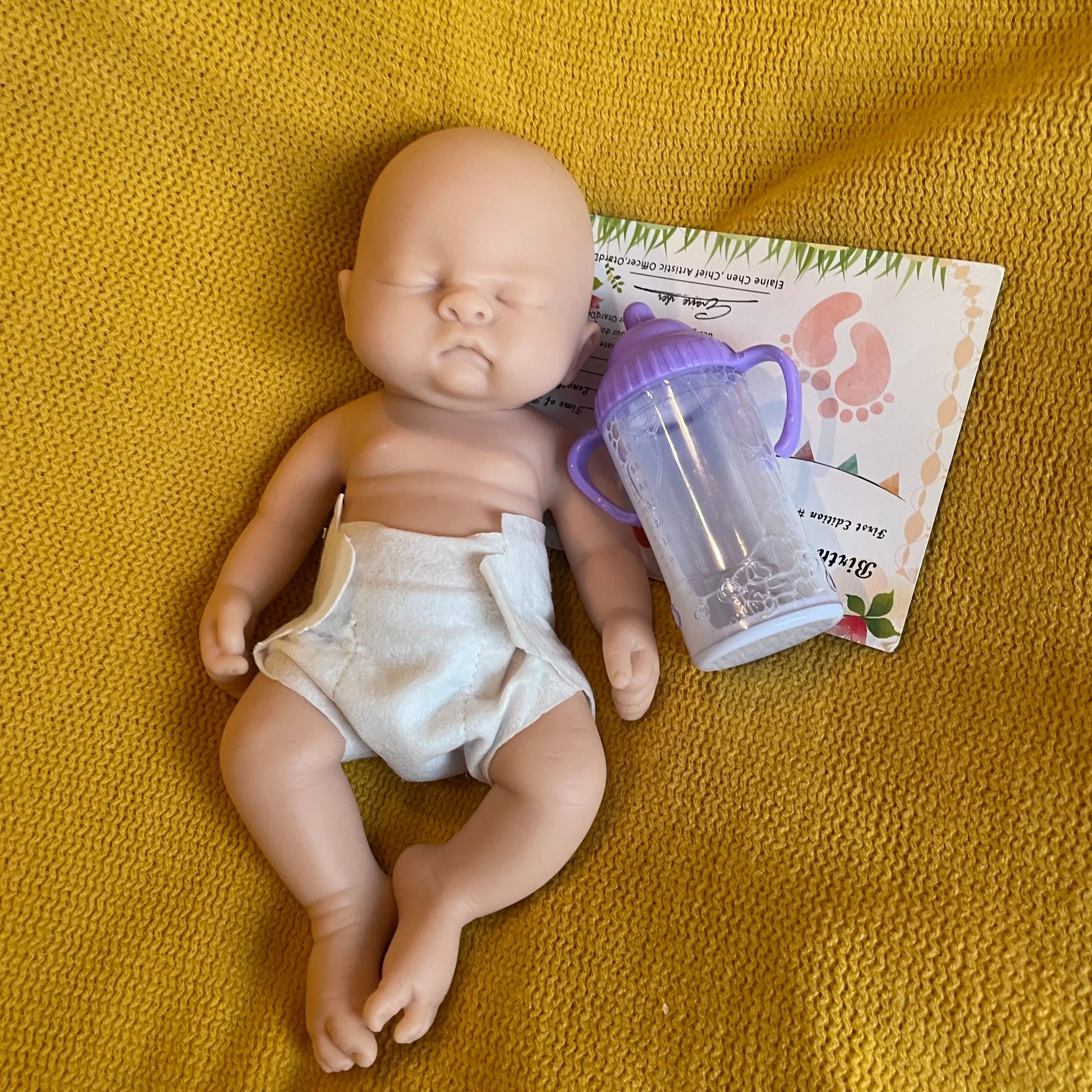 Image of Reborn Baby Dolls 10Inch Silicone Boy Reborn Baby Doll Full Body Soft