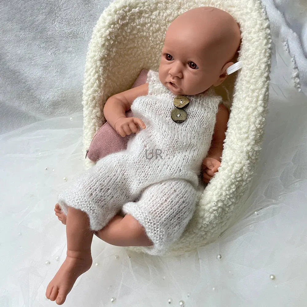 Image of Reborn Baby Dolls 18Inch Open Eyes Handmade Realistic Silicone Reborn