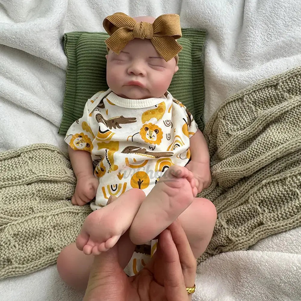 Image of Reborn Baby Dolls Waterproof Painted 17Inch Silicone Reborn Baby Boy