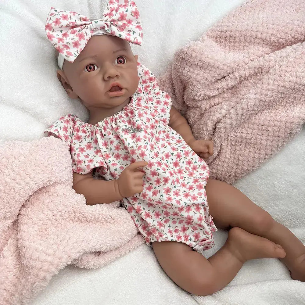 Image of Reborn Baby Dolls Lifelike Details 18Inch Full Body Solid Baby Girl