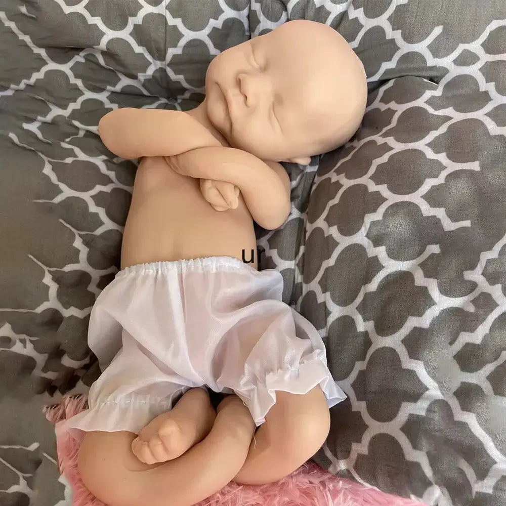 Image of Reborn Baby Dolls 17 Inch Strechable Super Soft Marshmallow Platinum