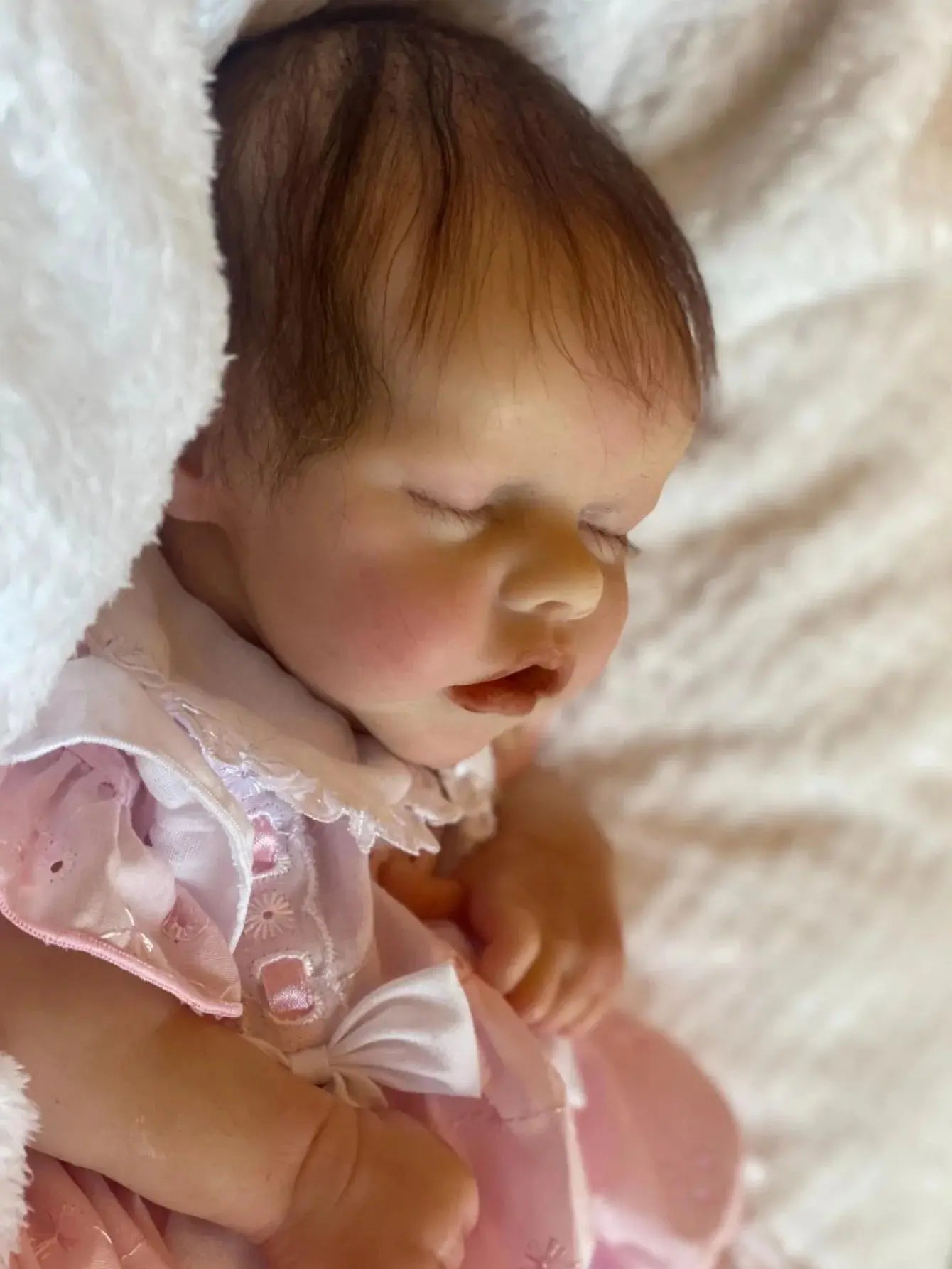 Image of Reborn Baby Dolls 18 Inch Silicone Twins A Girl Soft Touch Reborn