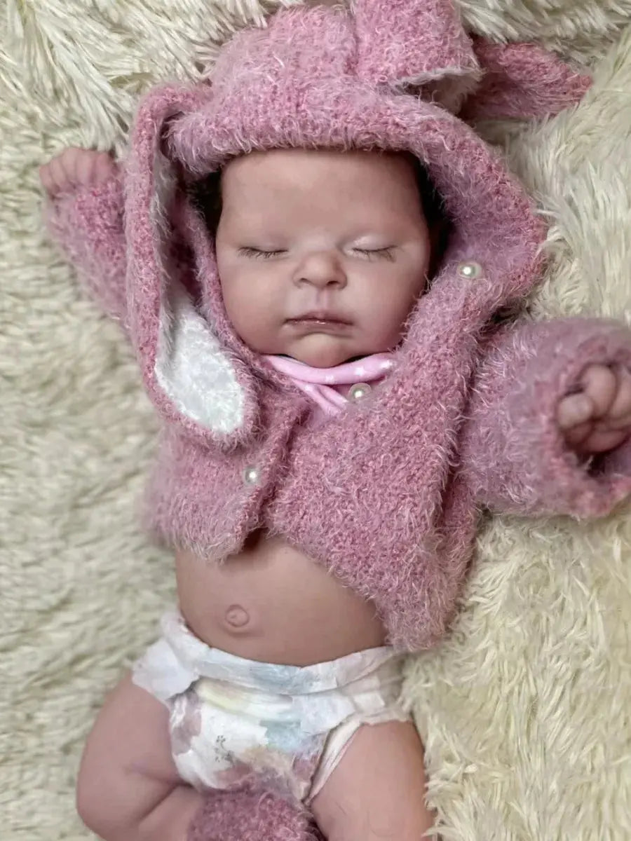 Image of Reborn Baby Dolls 18 Inch Lifelike Bebe Full Body Silicone Reborn