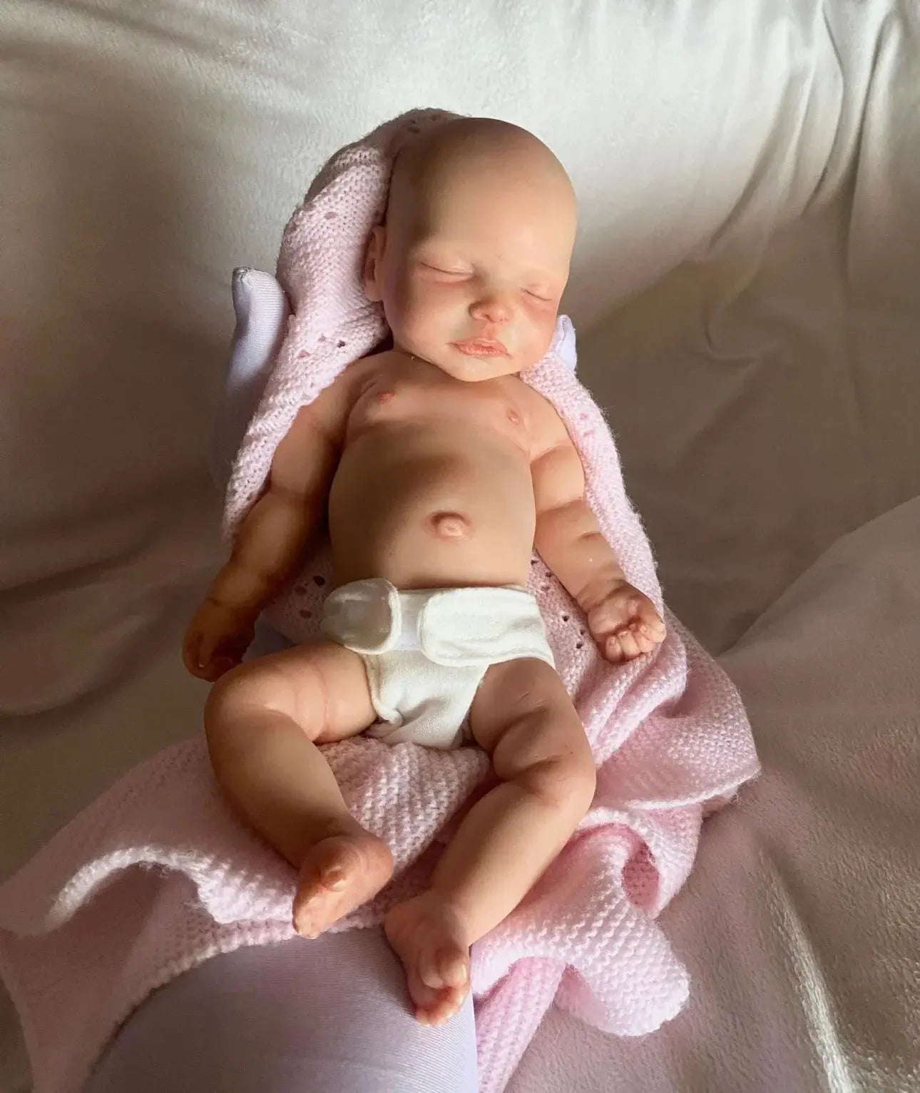 Image of Reborn Baby Dolls 10Inch Can Washable Close Eyes Bebe Reborn Girl