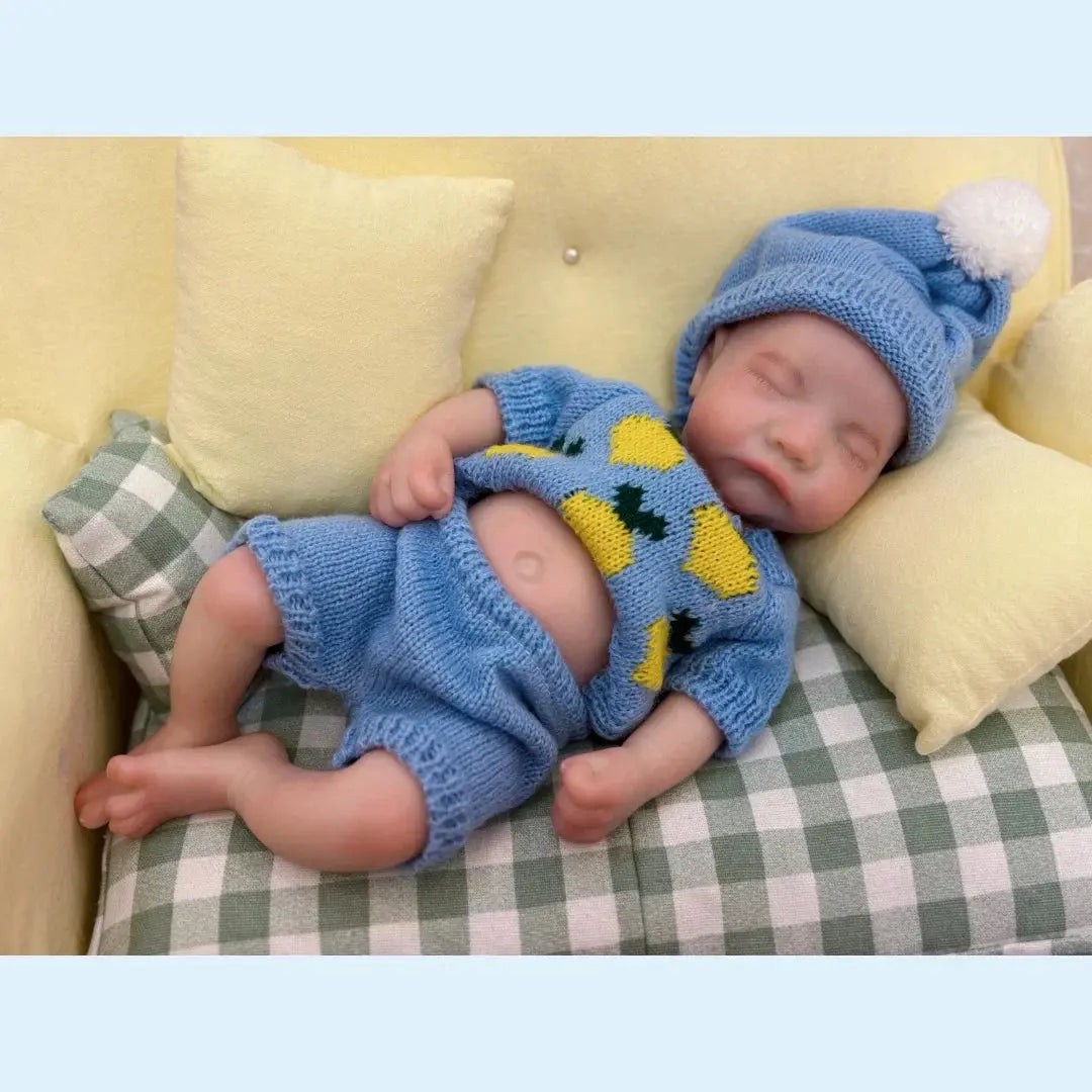 Image of Reborn Baby Dolls 13Inch Close Eyes & Open Mouth Levi Full Body