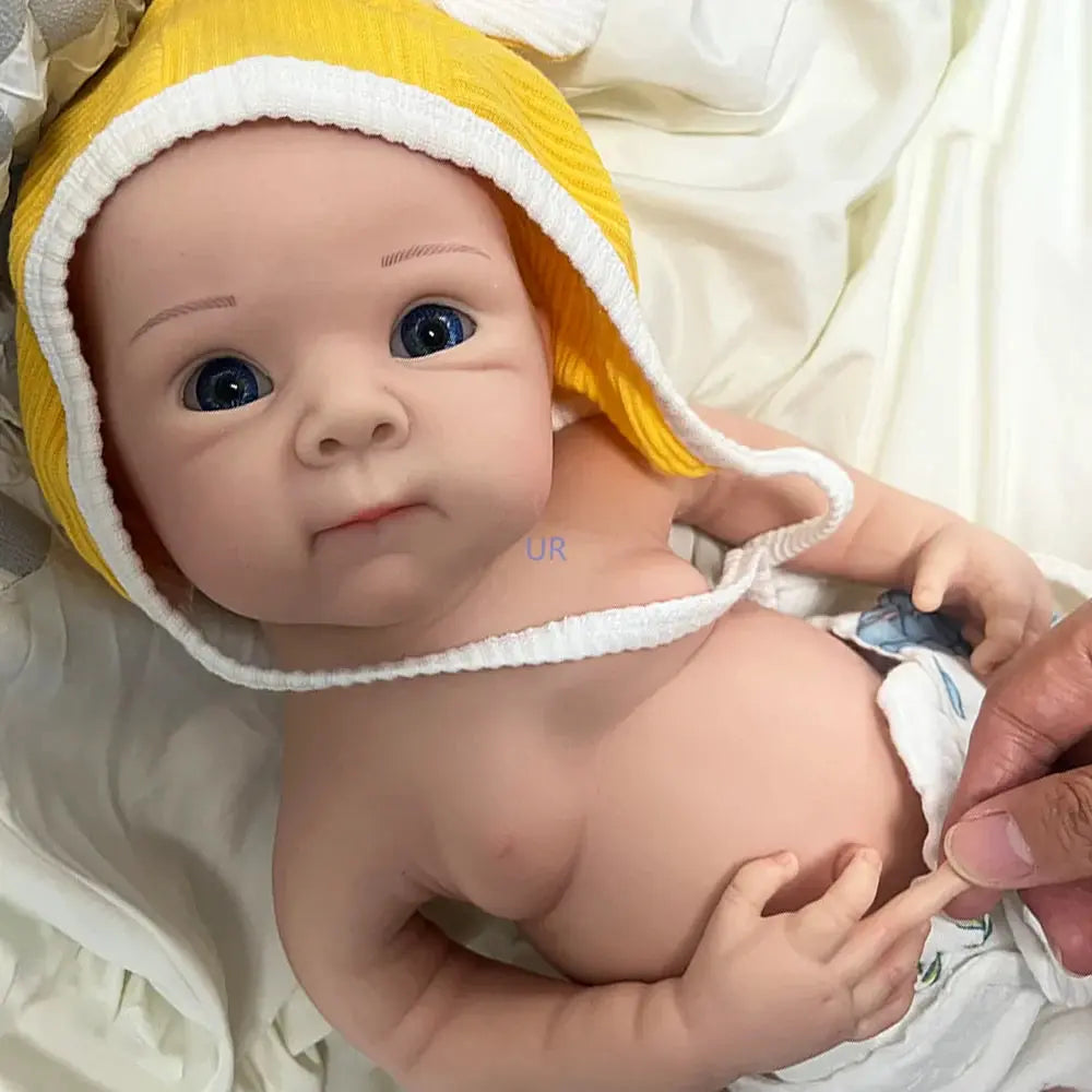 Image of Reborn Baby Dolls Cute 19-Inch Full-Body Silicone Reborn Baby Doll –