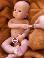 Image of Reborn Baby Dolls 13Inch Cute Girl Bettie Reborn Dolls Open Mouth