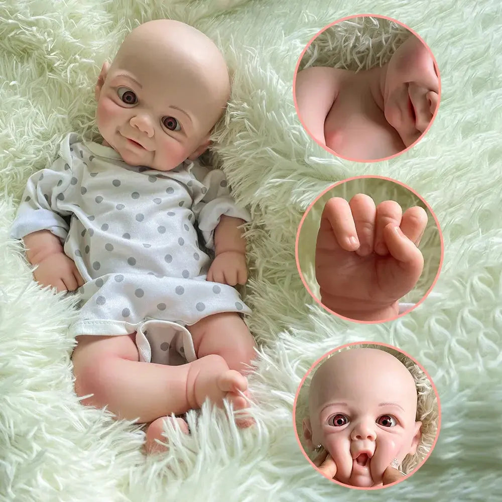 Image of Reborn Baby Dolls Soft 18 Inch Reborn Doll Full Body Platinum