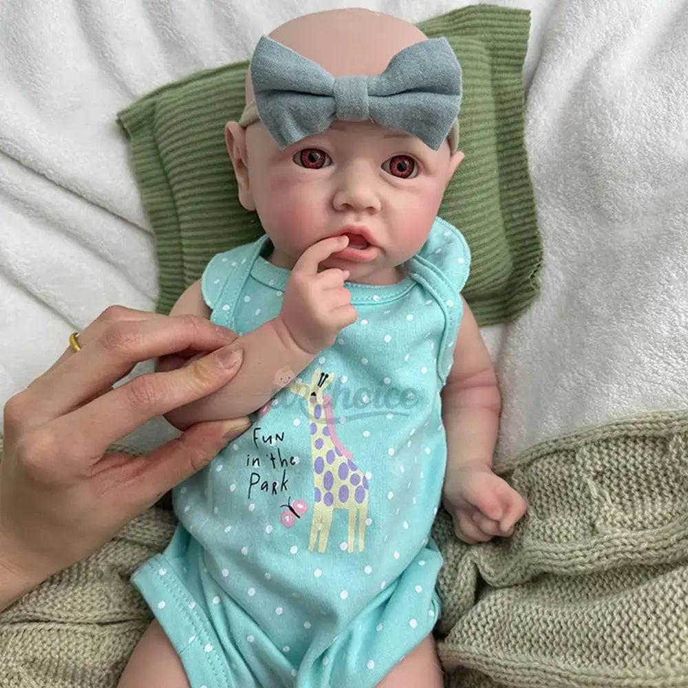 Image of Reborn Baby Dolls Lifelike Details 18Inch Full Body Solid Baby Girl