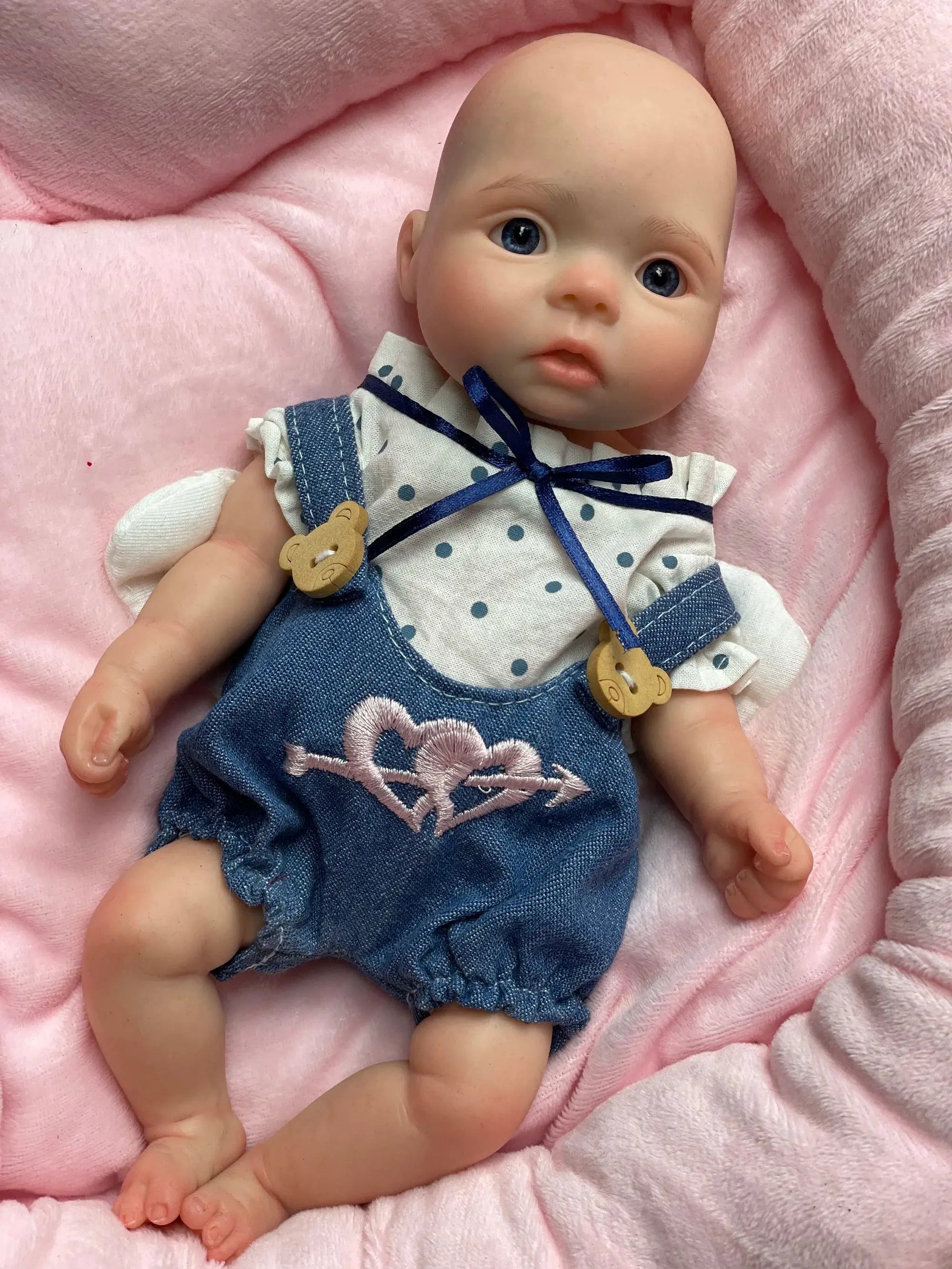 Image of Reborn Baby Dolls 27Cm Angel Girl Whole Silicone Bebe Reborn Dolls 3D