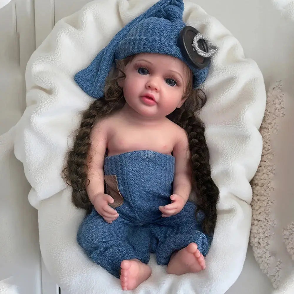 Image of Reborn Baby Dolls Preemie 16Inch Handmade Silicone Reborn Baby Girl