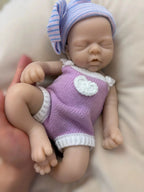 Image of Reborn Baby Dolls Reborn Dolls 33Cm Open Mouth Silicone Girl Full