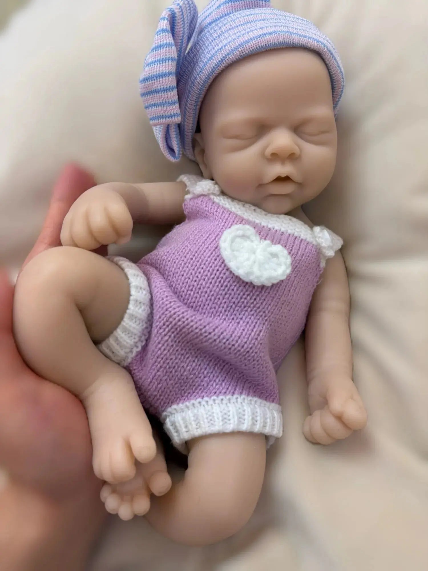 Image of Reborn Baby Dolls Reborn Dolls 33Cm Open Mouth Silicone Girl Full