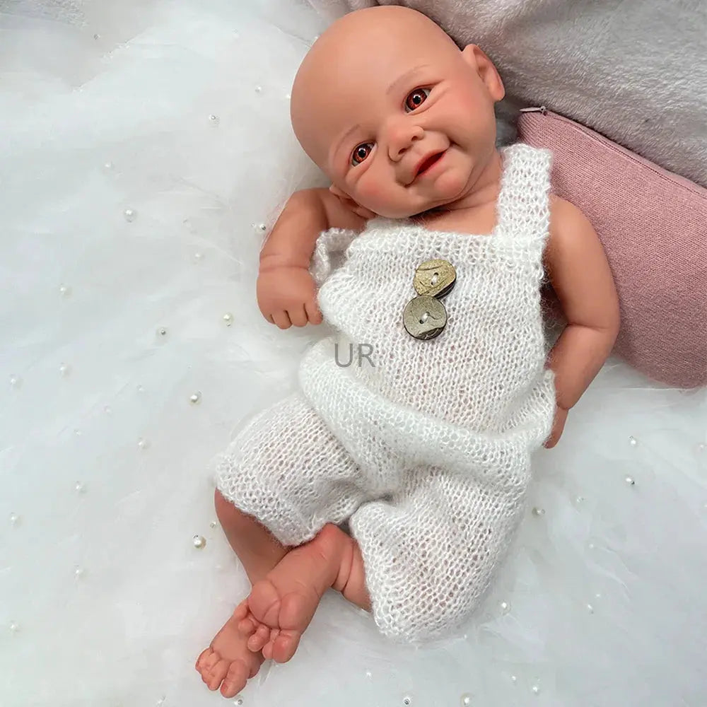 Image of Reborn Baby Dolls 16" Cuddly Full Body Platinum Silicone Reborn Baby