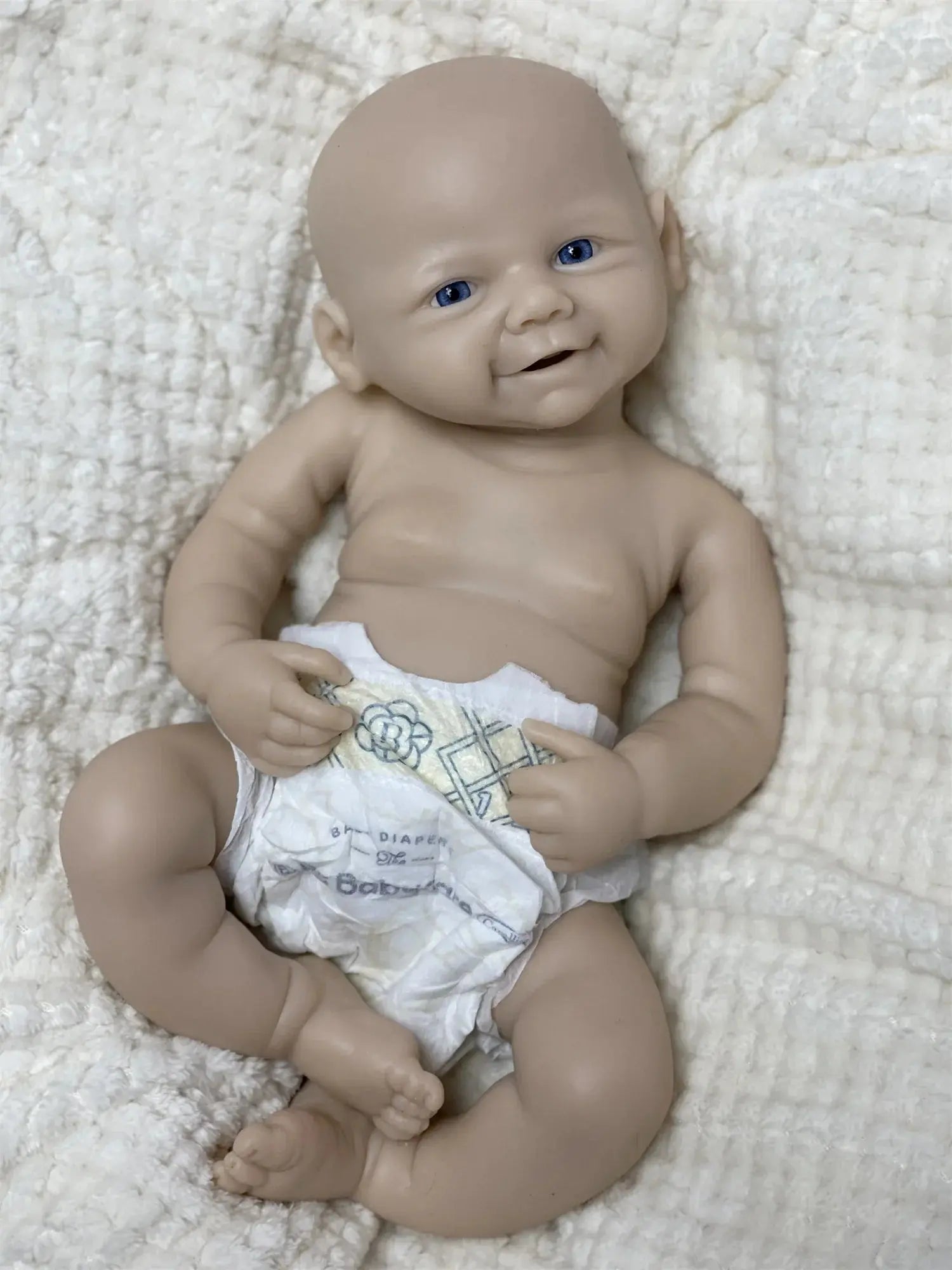 Image of Reborn Baby Dolls Can Open Mouth Vivienne 18Inch Bebe Reborn Silicona