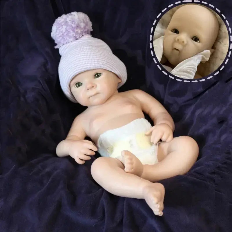 Image of Reborn Baby Dolls 33Cm Open Mouth Girl Bettie Reborn Doll Full Body