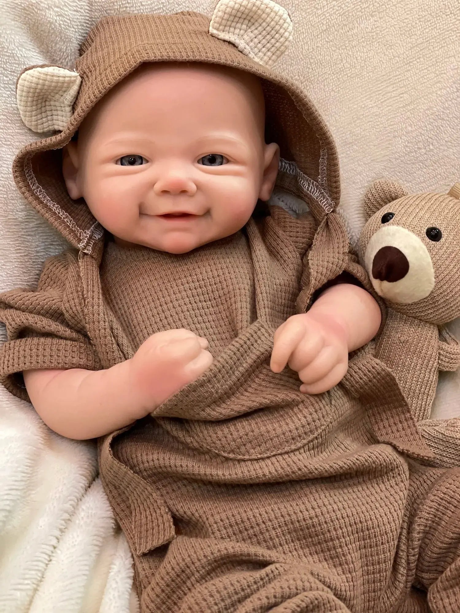 Image of Reborn Baby Dolls 42Cm Full Body Silicon Vivienne Bebe Reborn Girl