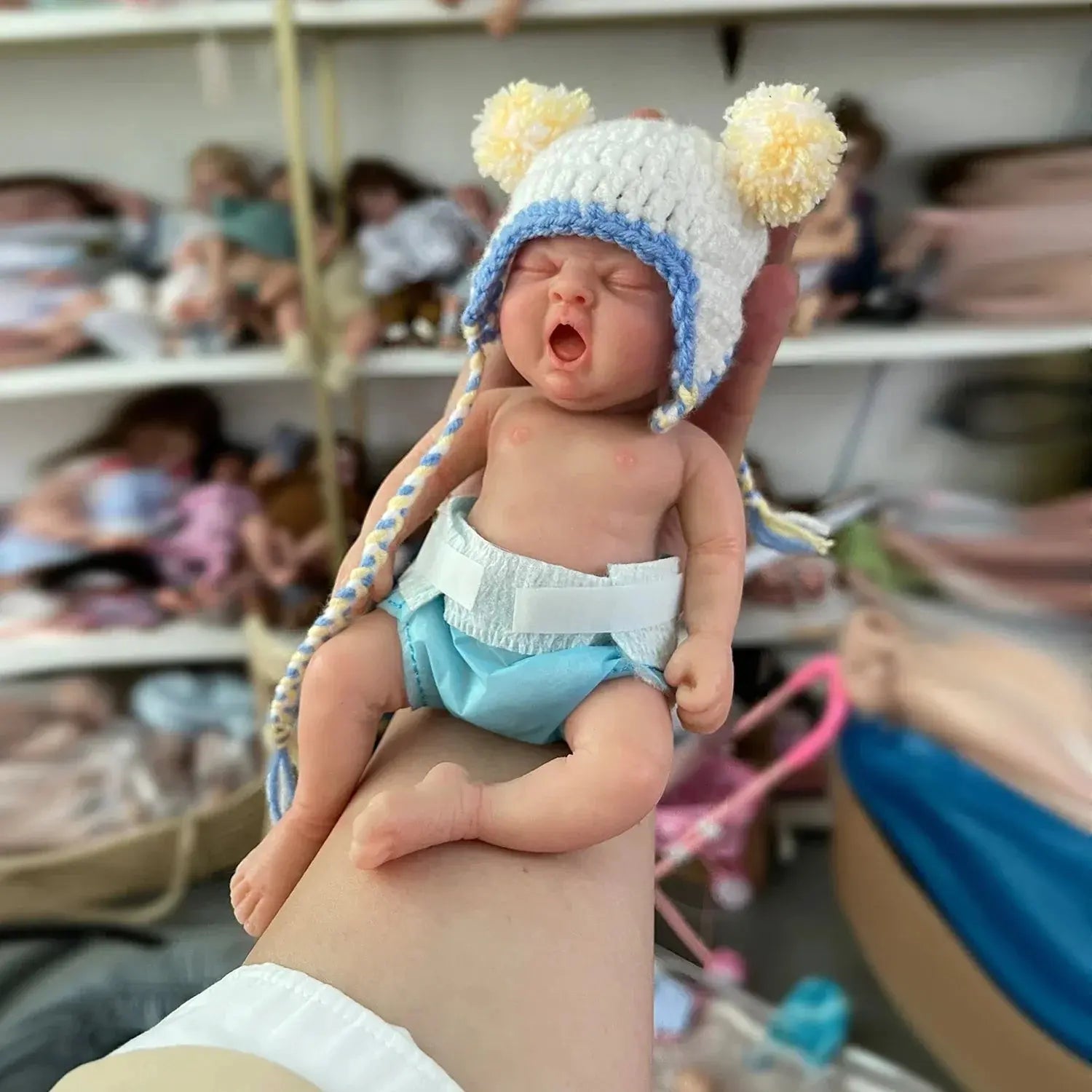 Image of Reborn Baby Dolls 7" Girl Micro Preemie Full Body Silicone Baby Doll