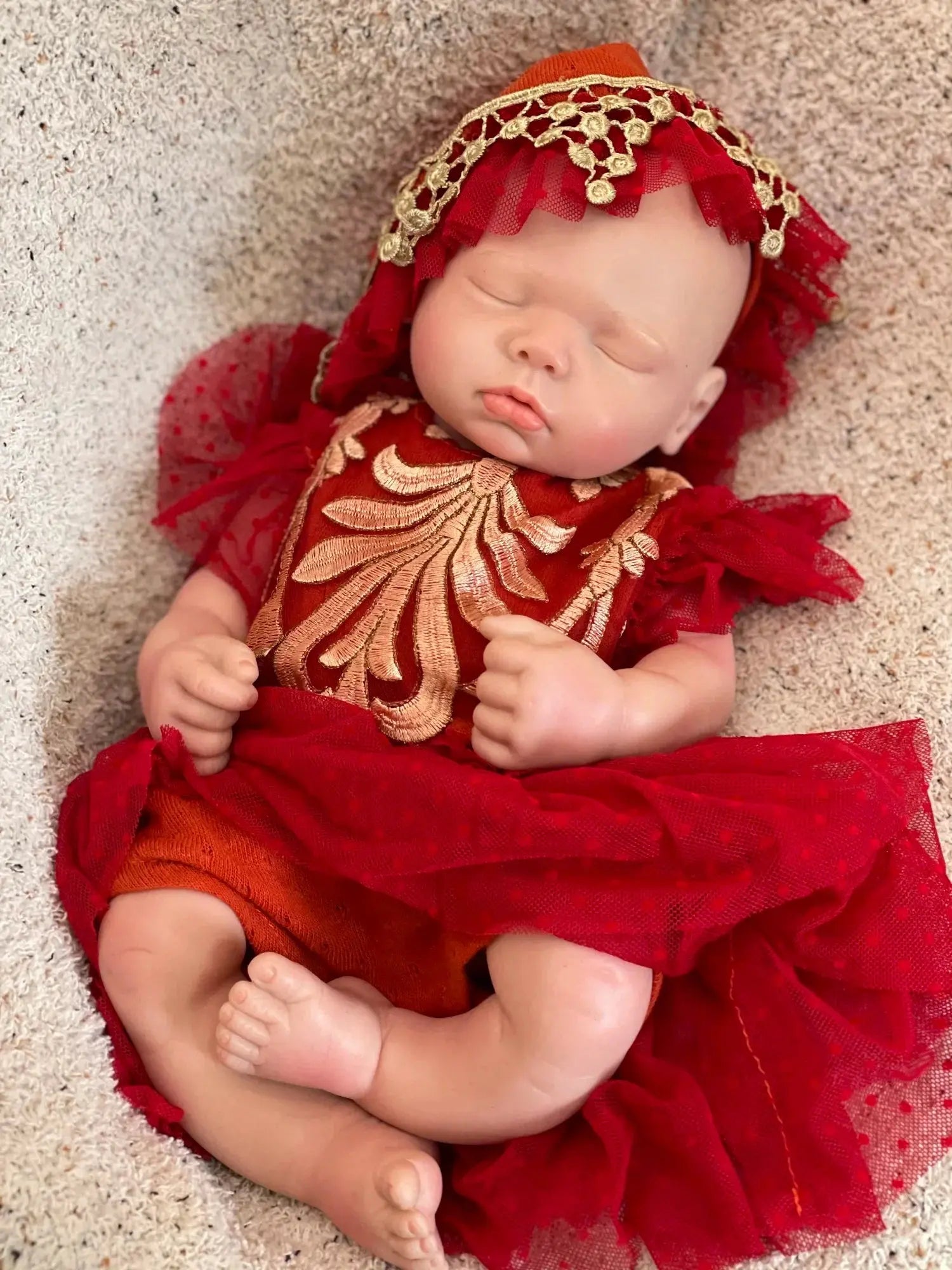 Image of Reborn Baby Dolls 3 Styles/45Cm Close Eyes Bebe Reborn Girl Soft