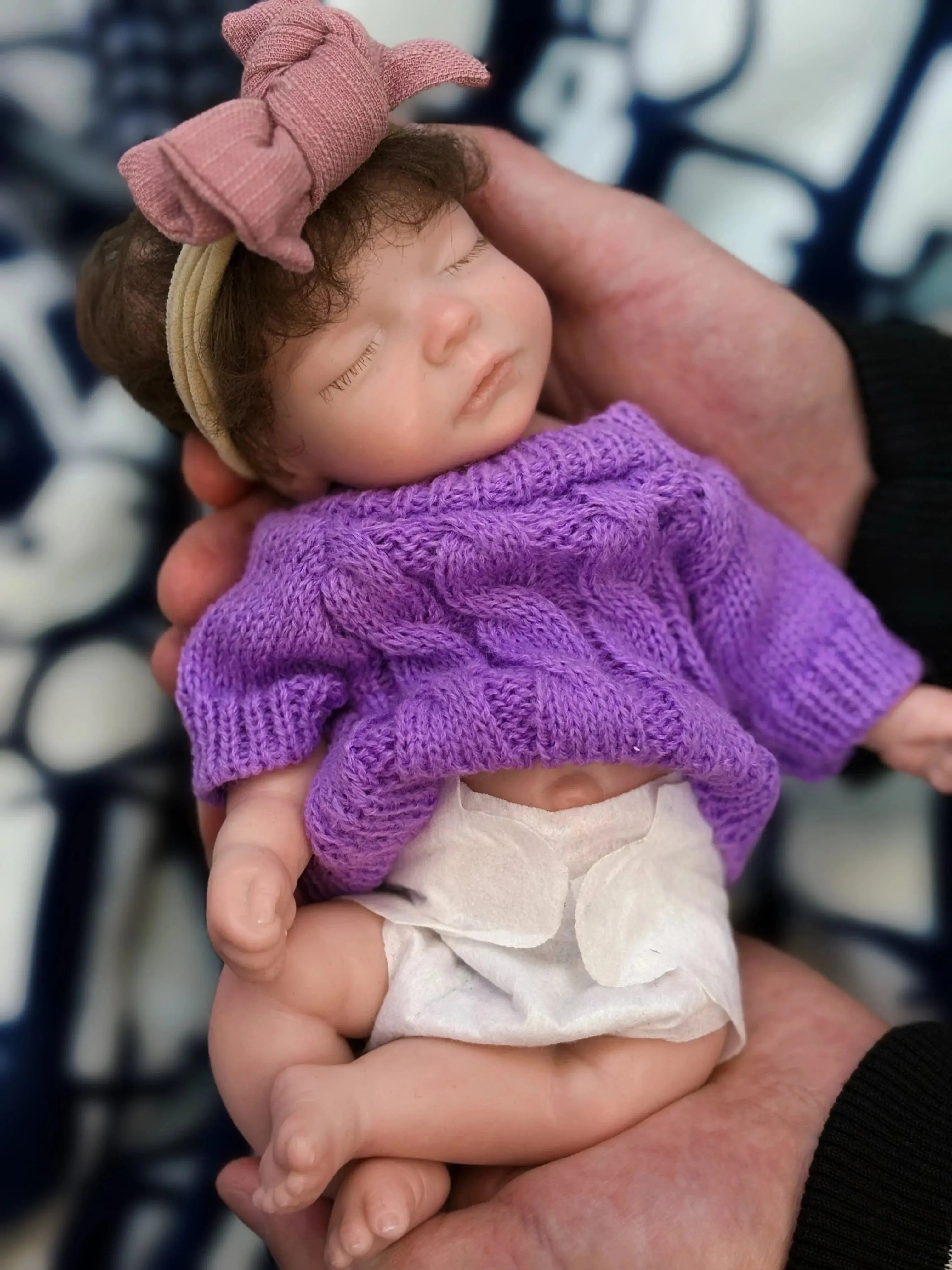 Image of Reborn Baby Dolls 10Inch Silicone Girl Can Open Mouth Reborn Doll