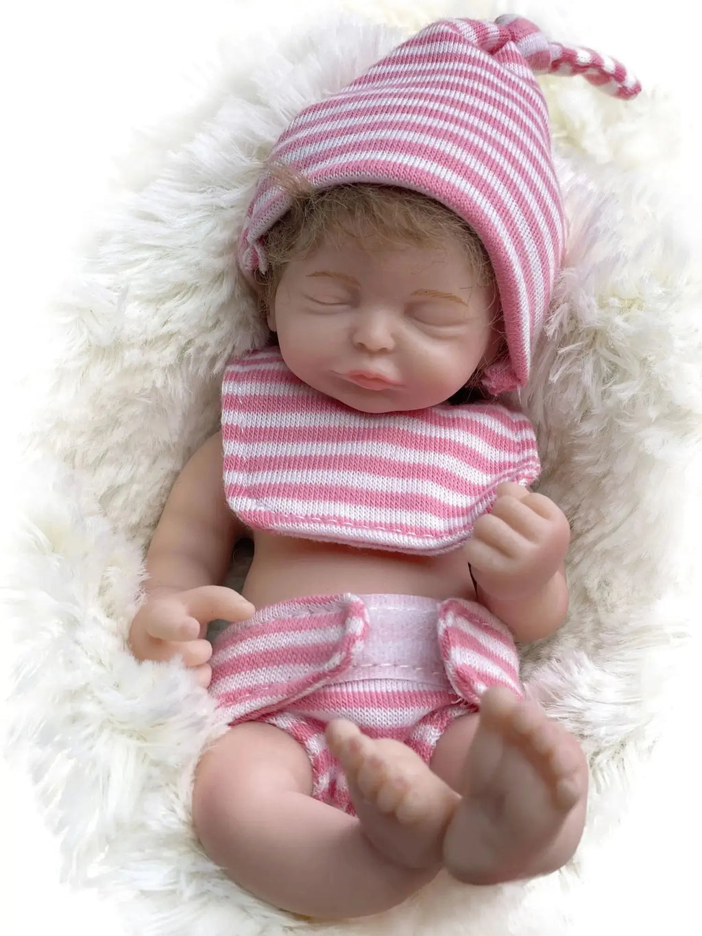 Image of Reborn Baby Dolls 6 Inch Mini Bebe Reborn Finished Full Body Solid