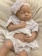 Image of Reborn Baby Dolls Saskia 18-Inch Loulou Full Silicone Reborn Girl |