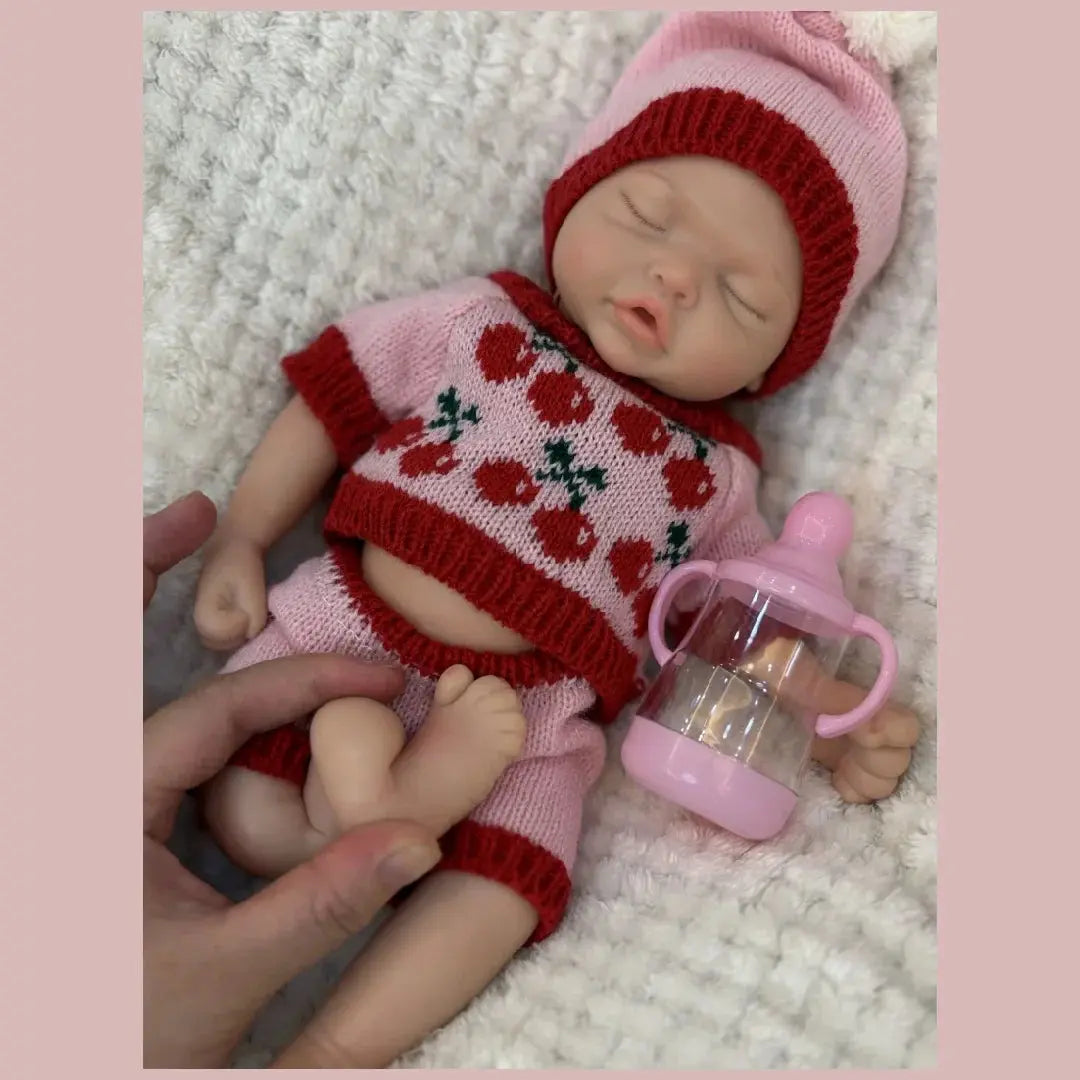 Image of Reborn Baby Dolls 13Inch Silicone Bebe Can Open Mouth Full Solid