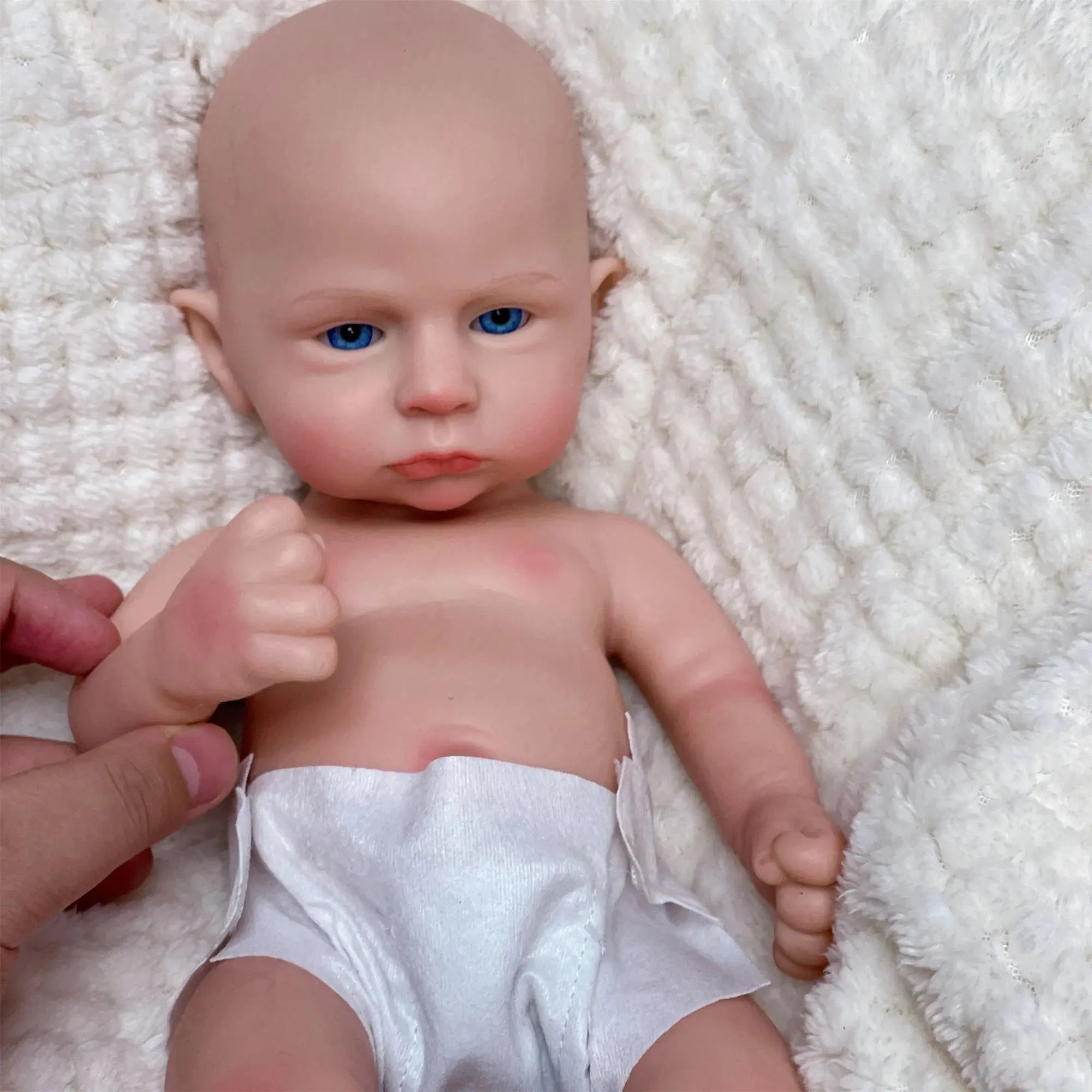 Image of Reborn Baby Dolls 33Cm Painted/Unpainted Silicone Boy Bebe Reborn