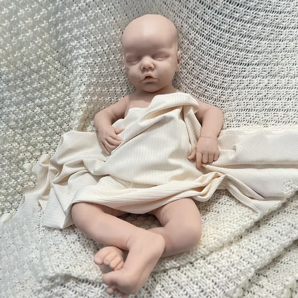 Image of Reborn Baby Dolls Full Body Soft 17" African American Reborn Baby