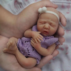 Image of Reborn Baby Dolls 7 Inch Full Body Silicone Doll Boy Mini Realistic