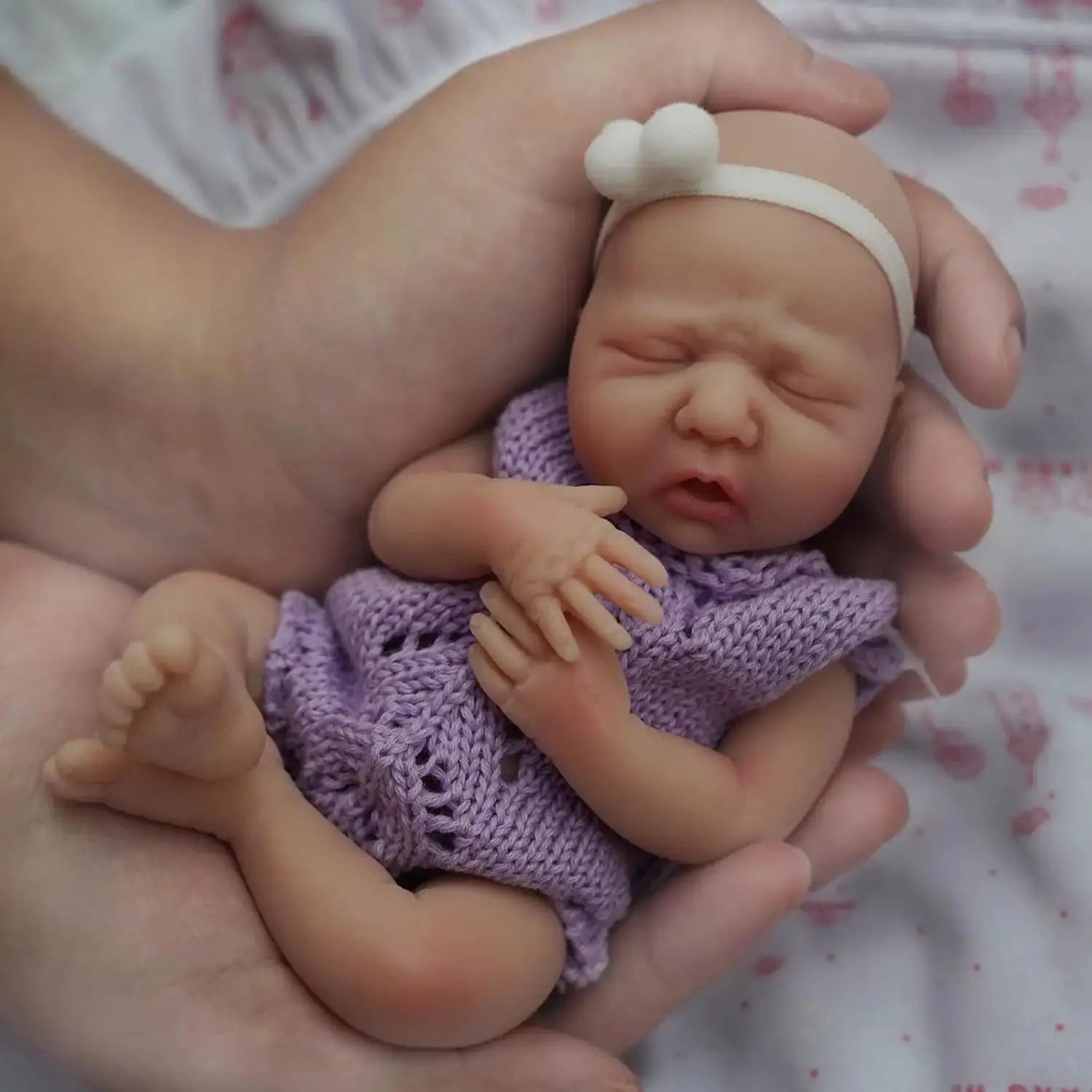 Image of Reborn Baby Dolls 7 Inch Full Body Silicone Doll Boy Mini Realistic