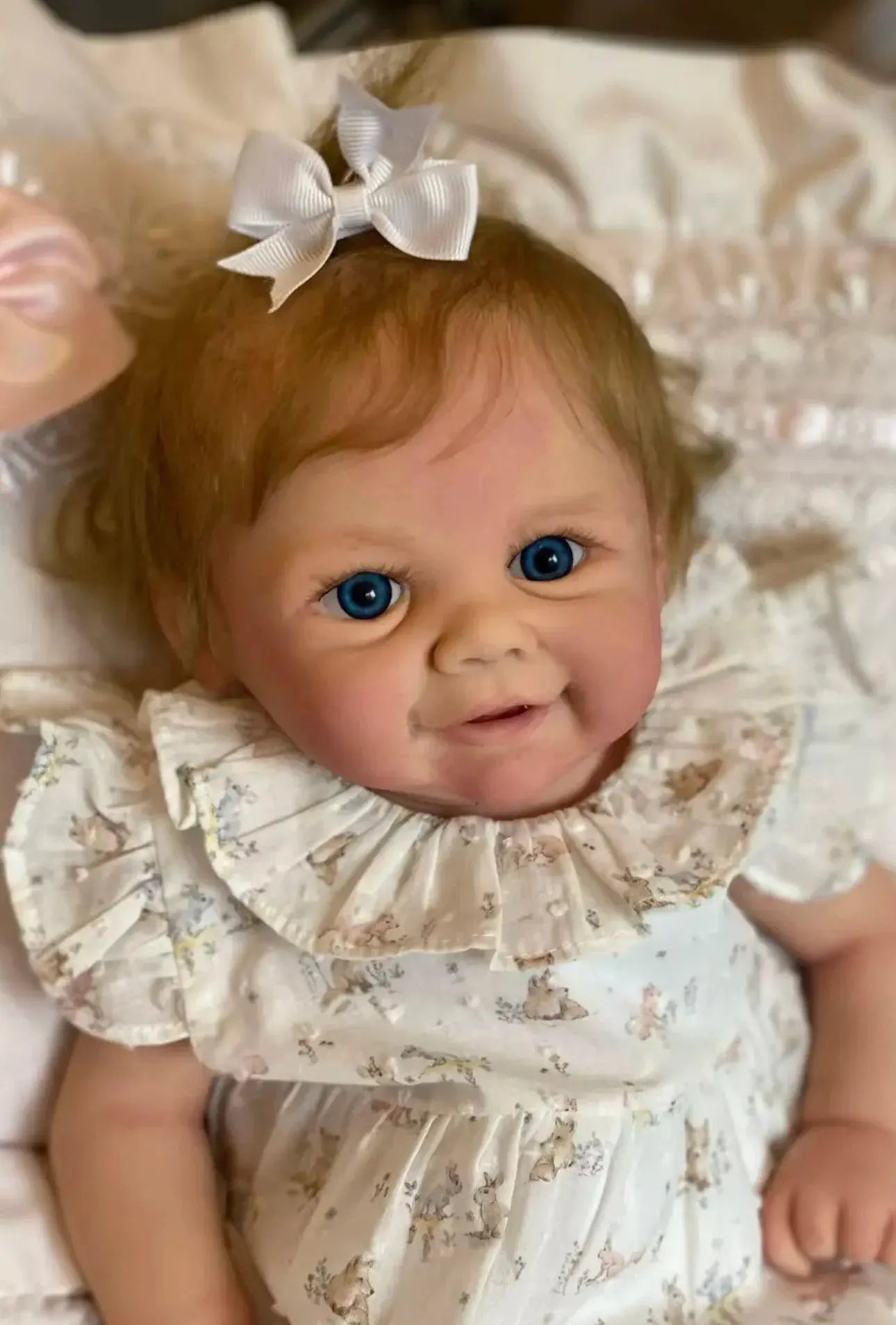 Image of Reborn Baby Dolls 18Inch Can Open Mouth Vivienne Full Body Silicone
