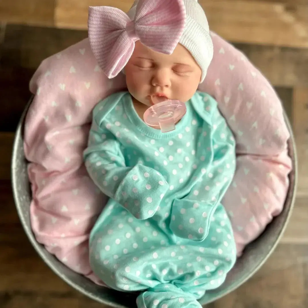 Image of Reborn Baby Dolls 18Inch Can Open Mouth&Washable Full Body Silicone