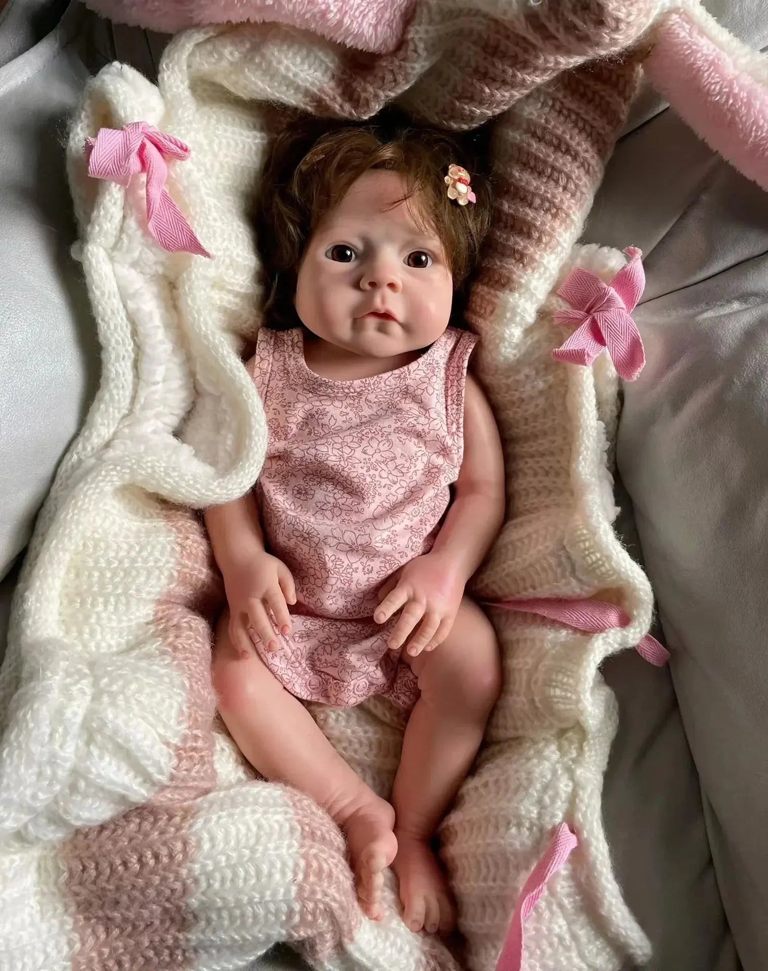 Image of Reborn Baby Dolls Full Solid Silicone 18 Inch Reborn Bebe Реборн