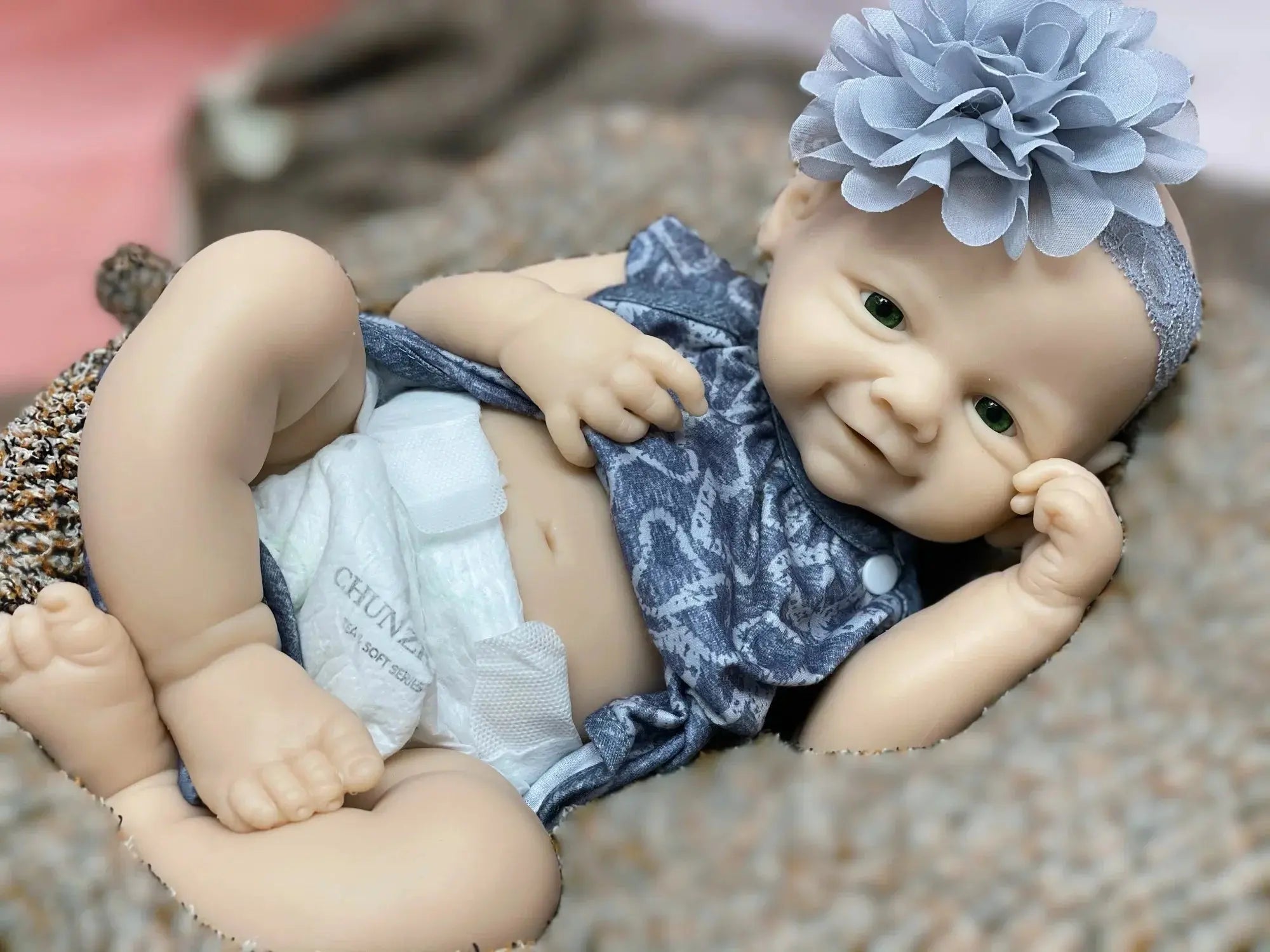 Image of Reborn Baby Dolls 18Inch/2 Styles Unpained Vivienne Full Body Solid