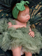 Image of Reborn Baby Dolls 20Inch Open Mouth Silicone Girl Reborn Full Solid