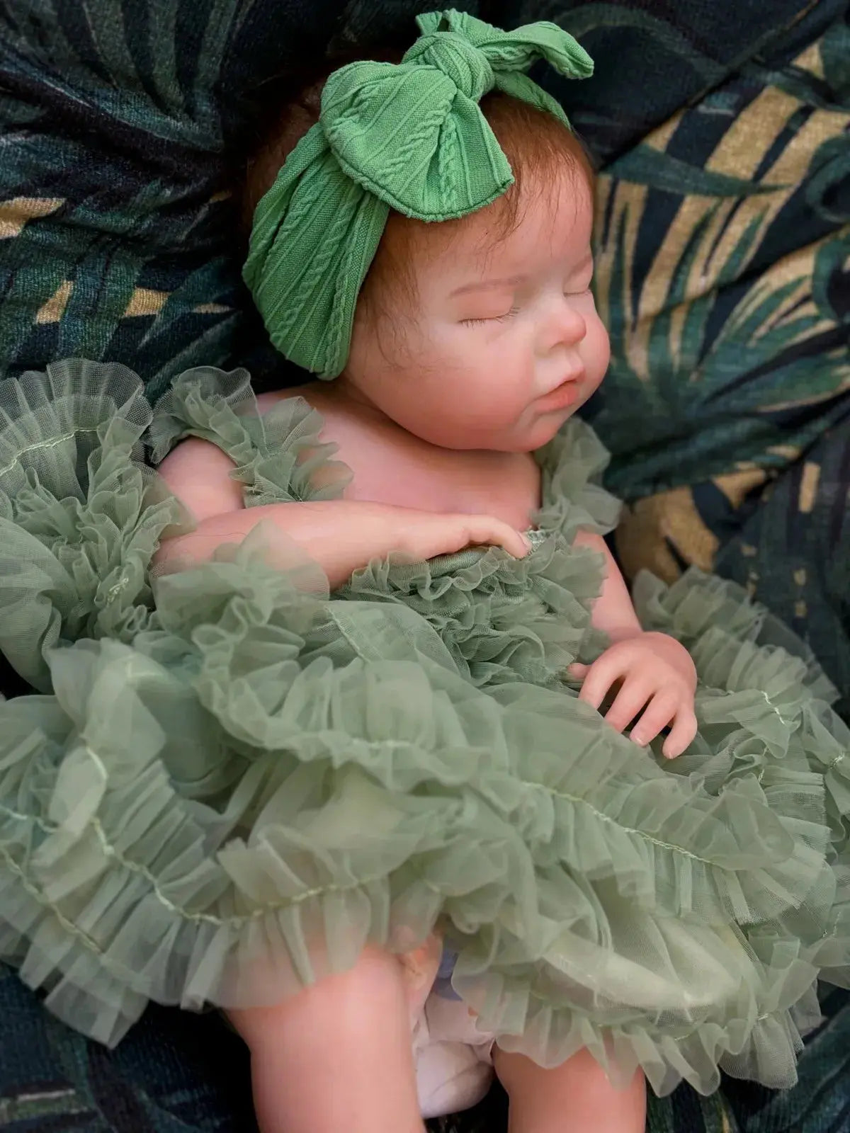 Image of Reborn Baby Dolls 20Inch Open Mouth Silicone Girl Reborn Full Solid
