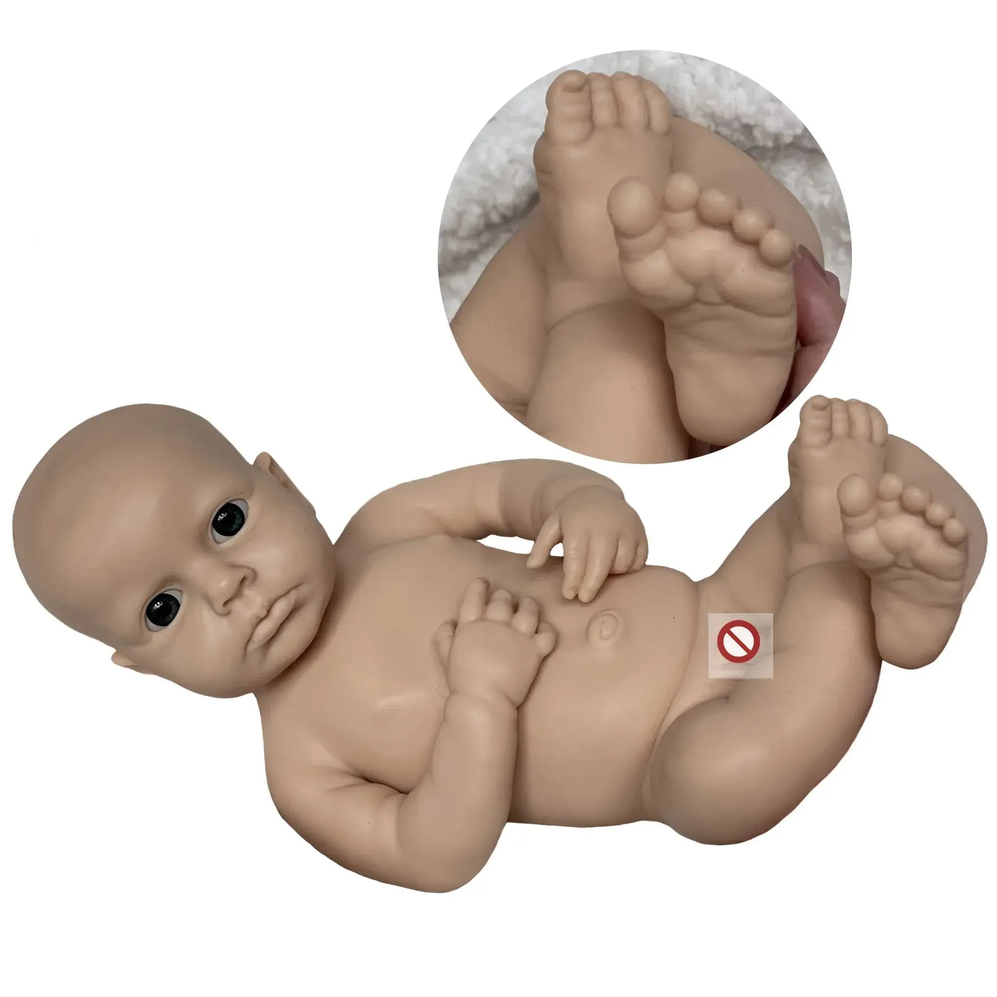 Image of Reborn Baby Dolls 45Cm Boy Loulou Bebê Reborn De Silicone