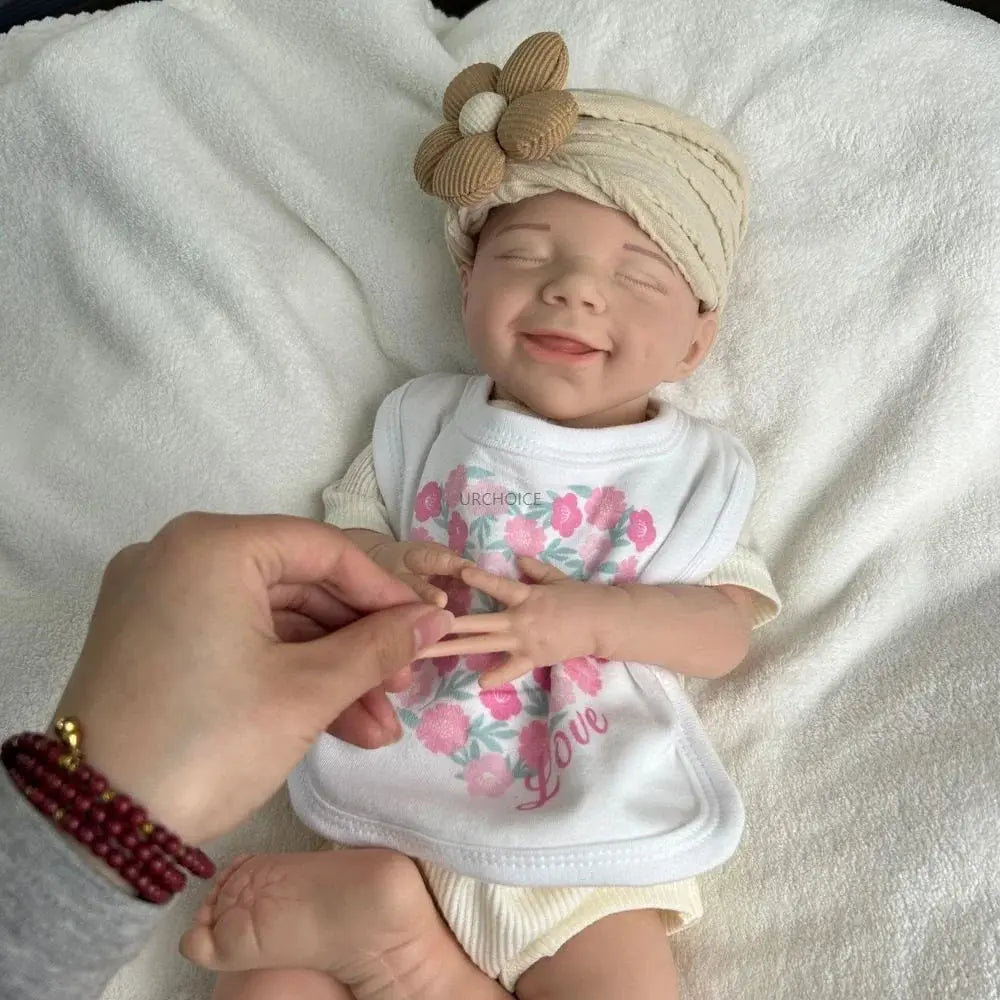 Image of Reborn Baby Dolls Handmade 45Cm Flexible Silicone Reborn Baby Girl
