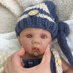 Image of Reborn Baby Dolls 16Inch Dark Skin Realistic Full Body Silicone